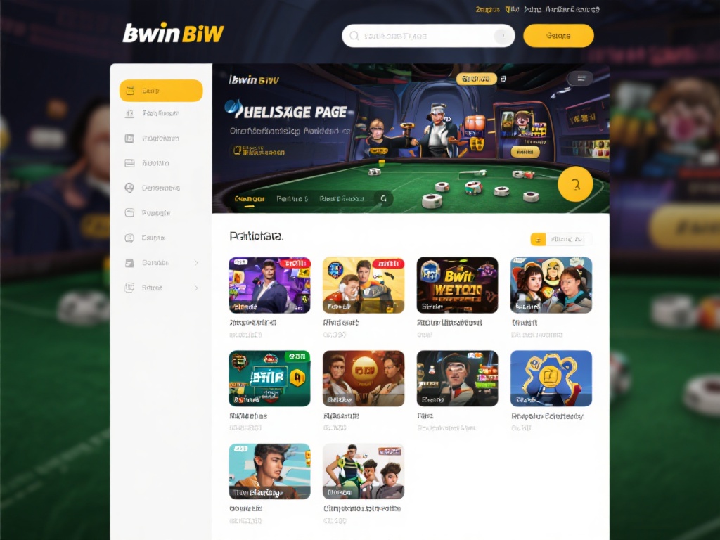 此外，bwin必赢还设计了个性化页面，各种游戏分类